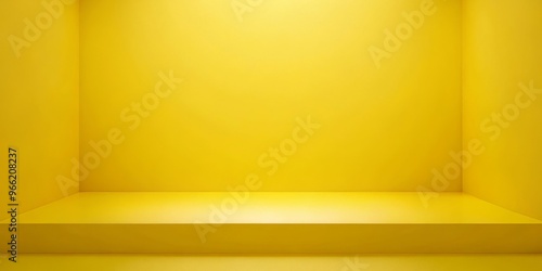 A Minimalist Yellow Room wi...