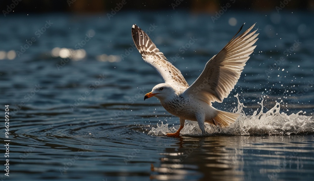 Seagull Taking Flight over Water Seagull Taking Flight over Water
