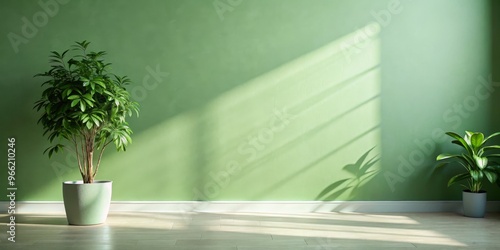 Green Wall Minimalist Inter...