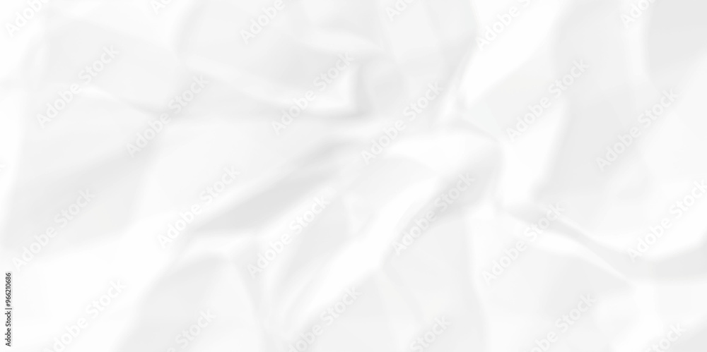 Obraz premium Empty white abstract crinkle crumple rough page blank canvas wrinkle paper texture. wrinkle billboard poster, cardboard grunge texture background. 