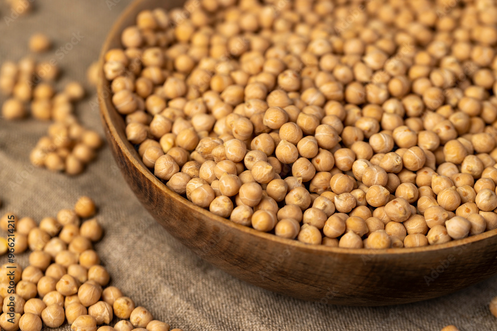 uncooked healthy grains of chickpeas porridge uncooked healthy grains of chickpeas porridge