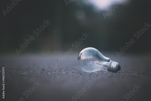 Light blub bright on technology futuristic concept background, ideas concept