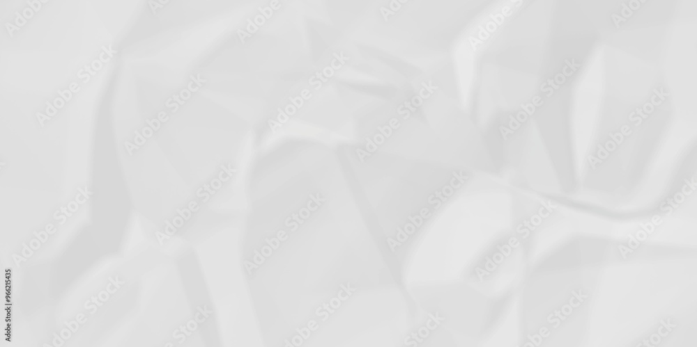 Obraz premium Empty white abstract crumple rough page blank canvas wrinkle paper texture.