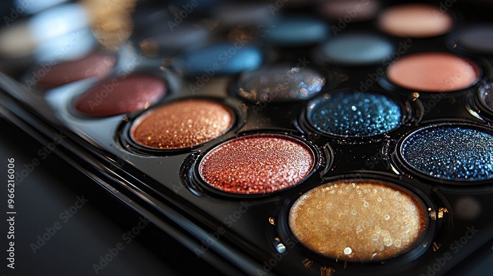 Glamorous Eye Makeup: Applying Vibrant Shades from an Eye Shadow Palette