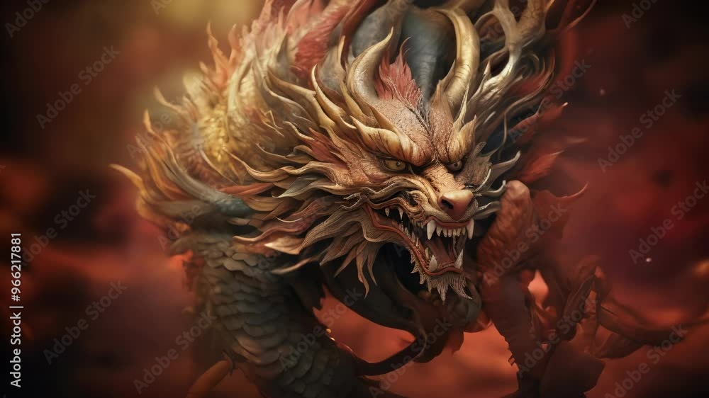 Dragon in Fire: A Digital Art Masterpiece Dragon in Fire: A Digital Art Masterpiece