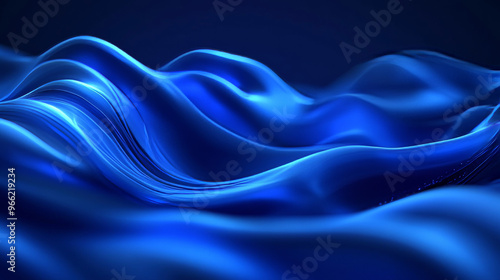 A beautiful blue background with gentle, flowing waves. Perfect for using as wallpaper, a banner, or a poster.