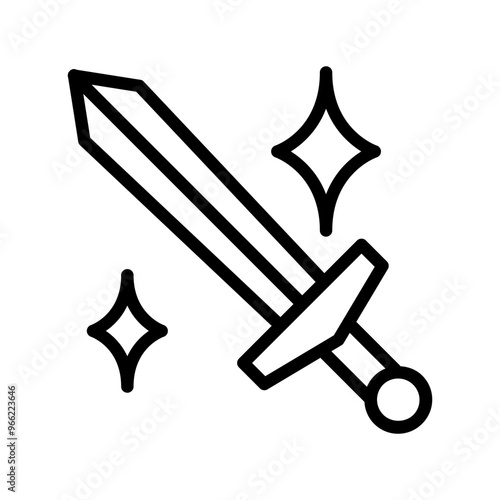 Superhero sword icon