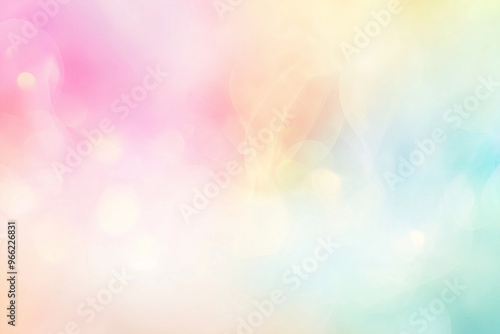Soft pastel gradient abstract background with bokeh effect