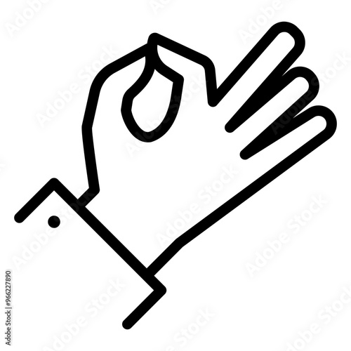 OK hand sign icon