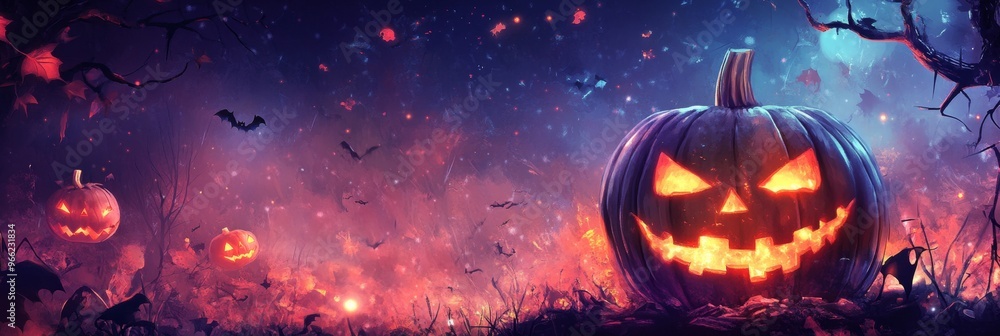 Fototapeta premium Join us for a spooky karaoke night this Halloween at the community center on October 31