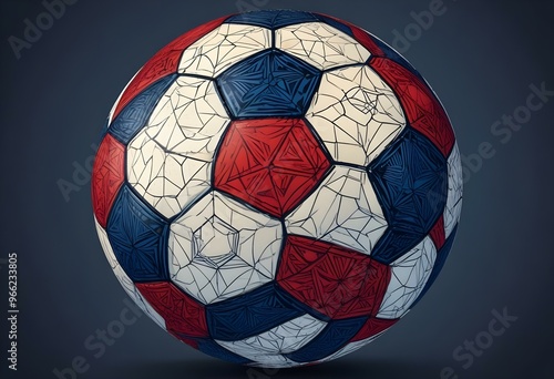 Close up on soccer ball with Different Background