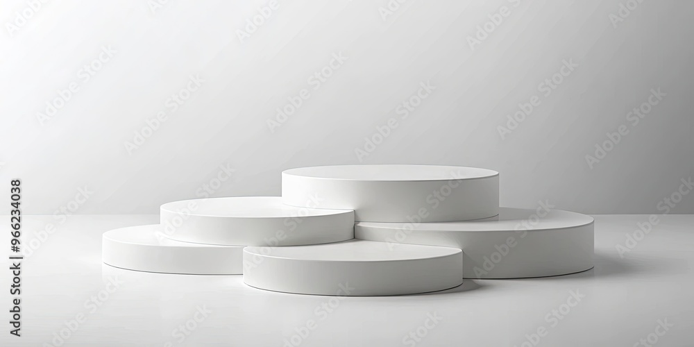 The minimalist white background creates a simple modern display. The minimalist white background creates a simple modern display.
