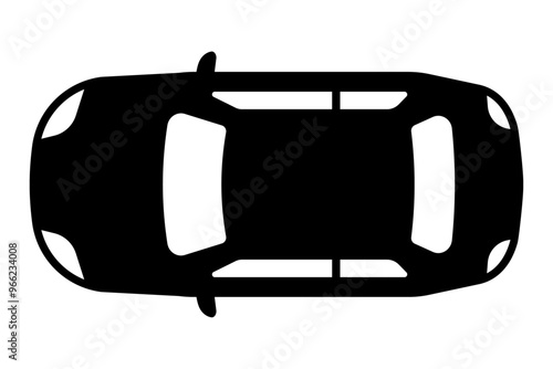 上から見た車のシルエット