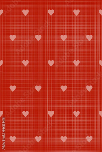 Hintergrund mit Herzen in Rot und Rosa.