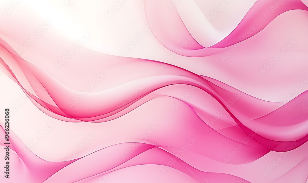 Abstract pink waves shape design with smooth curves and soft Abstract pink waves shape design with smooth curves and soft