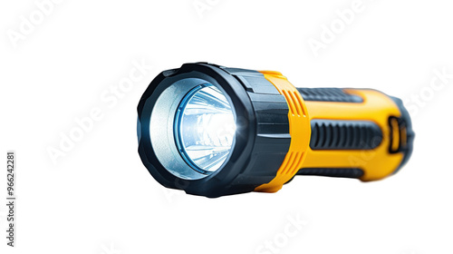 Bright led flashlight transparent background