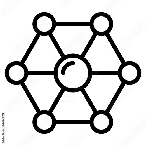 Molecule structure icon