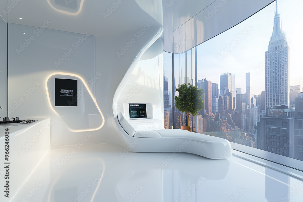 Futuristic Apartment Interior Futuristic Apartment Interior