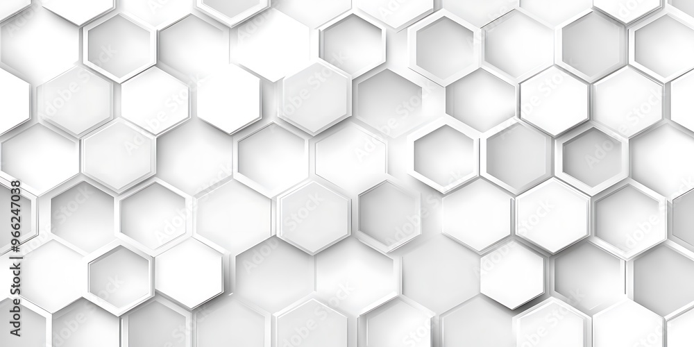 Abstract white 3D render hexagonal geometric structure background. 3d pattern structure cell backdrop design Abstract white 3D render hexagonal geometric structure background. 3d pattern structure cell backdrop design