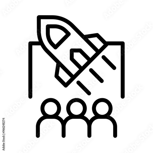 Rocket launch icon