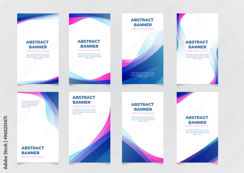 Abstract wave banners vector illustration. Stand banner and roll banner. Template Flyer, brochure,business card, print Abstract wave banners vector illustration. Stand banner and roll banner. Template Flyer, brochure,business card, print
