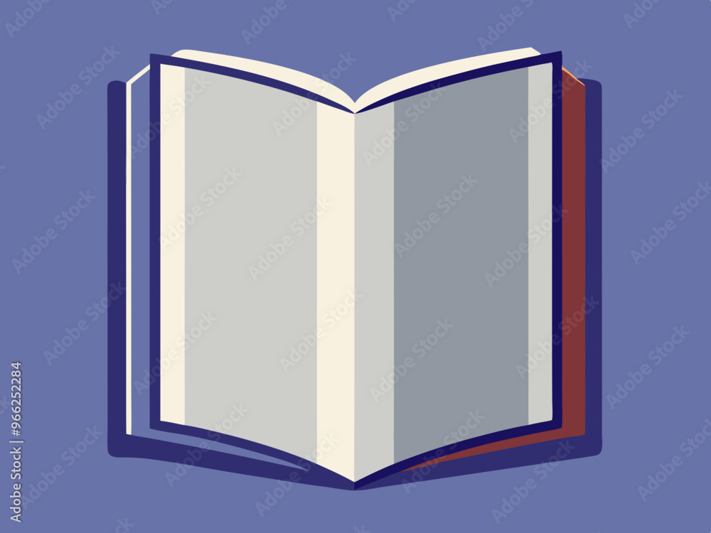Blank vertical book template Blank vertical book template