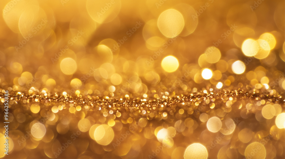 A stunning golden blurred bokeh background with shimmering, sparkling lights, creating a mesmerizing and enchanting atmosphere perfect for festive themes. A stunning golden blurred bokeh background with shimmering, sparkling lights, creating a mesmerizing and enchanting atmosphere perfect for festive themes.