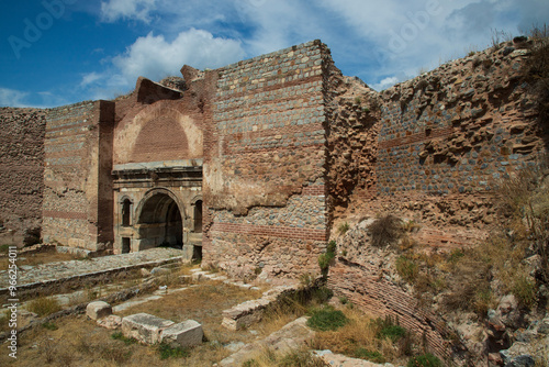 Istanbul gate with archaeological value in Iznik, Turkey. photo