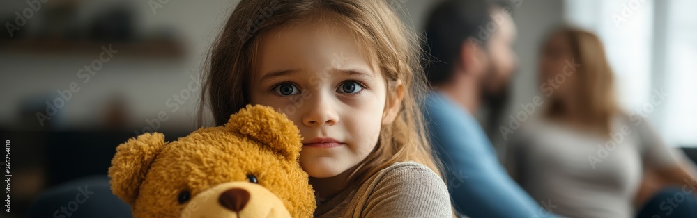 Child Caught in Family Conflict with Arguing Parents Child Caught in Family Conflict with Arguing Parents