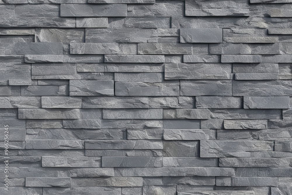 Obraz premium Rustic Grey Stone Wall Texture with Vast Background and Enduring Craftsmanship
