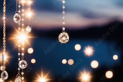 Twilight Canvas of Twinkling Gems and Soft Radiance photo