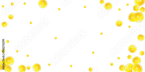 Ferritin round droplets scattered randomly.