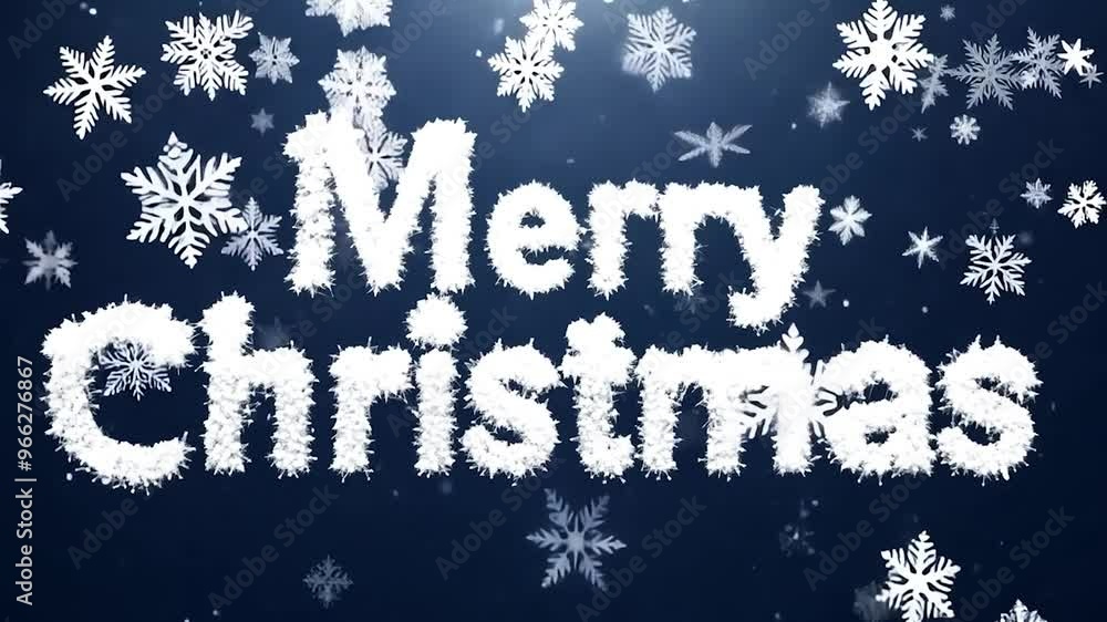 Celebrate the magic of the season with this enchanting image featuring sparkly merry christmas text on a deep blue backdrop with falling snowflakes Celebrate the magic of the season with this enchanting image featuring sparkly merry christmas text on a deep blue backdrop with falling snowflakes