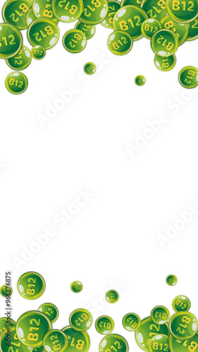 Vitamin B12 messy round pills.
