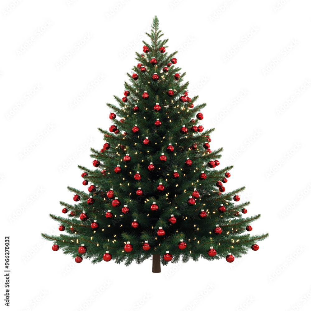 Fototapeta premium PNG christmas tree isolated on transparent background