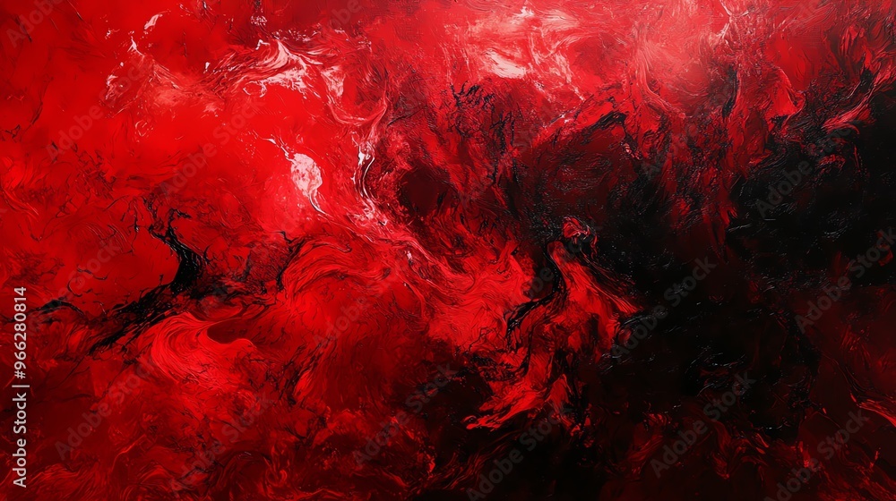 Dynamic abstract art featuring a swirling blend of red and black hues, creating a striking visual impact and emotional depth. Dynamic abstract art featuring a swirling blend of red and black hues, creating a striking visual impact and emotional depth.