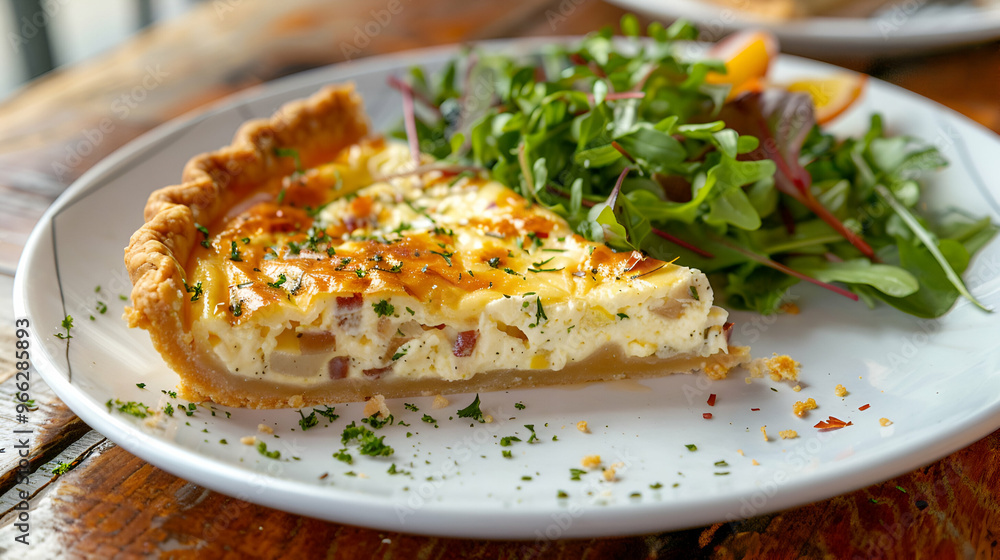 Quiche Lorraine With Side Salad Quiche Lorraine With Side Salad