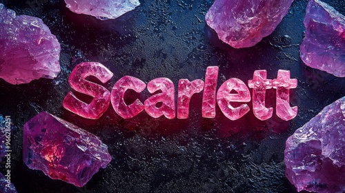 Rose Quartz Crystal personalized name postcard perfect for decor.