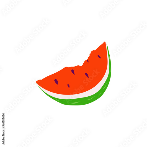 Watermelon Fruit Illustration