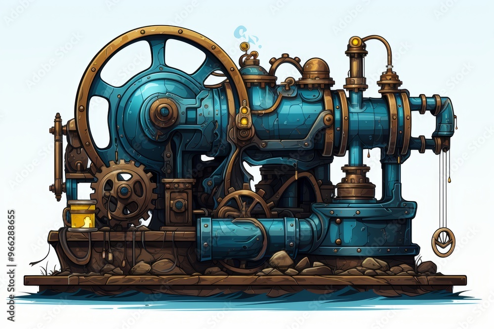 Efficient water pump in operation, optimizing fluid transfer with precision and reliability Efficient water pump in operation, optimizing fluid transfer with precision and reliability