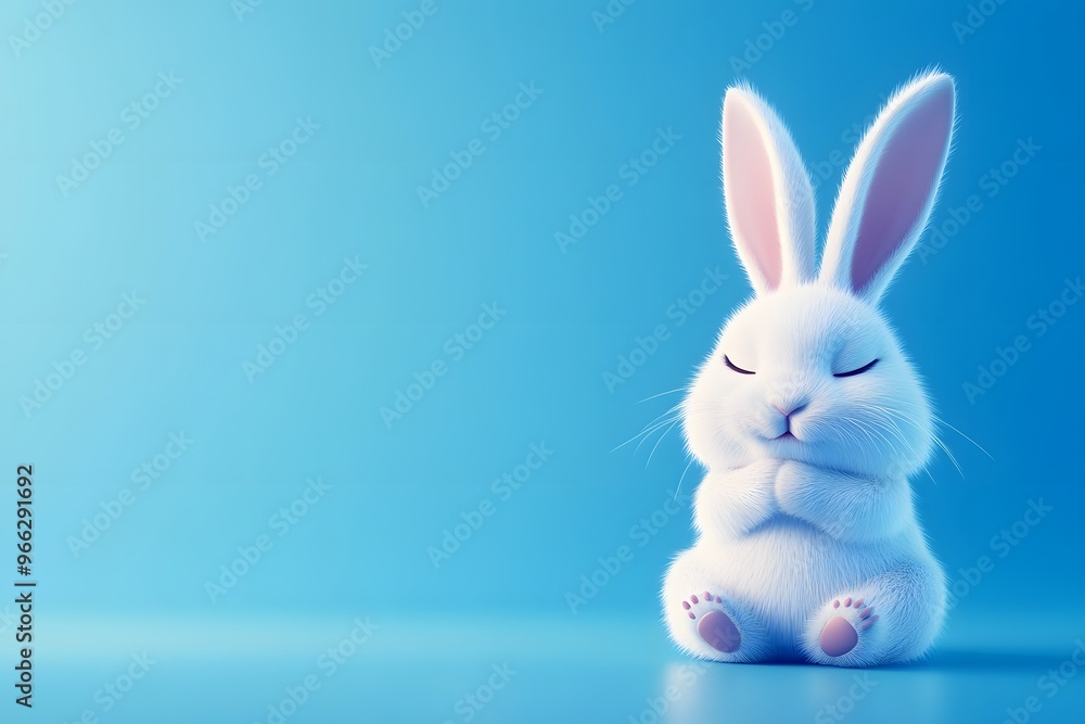 cute sad small bunny rabbit sitting peacefully cute sad small bunny rabbit sitting peacefully