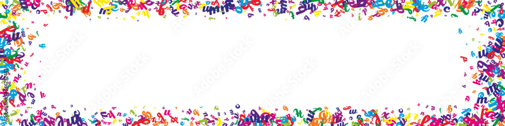 School notebook cover. Colorful childish floating School notebook cover. Colorful childish floating