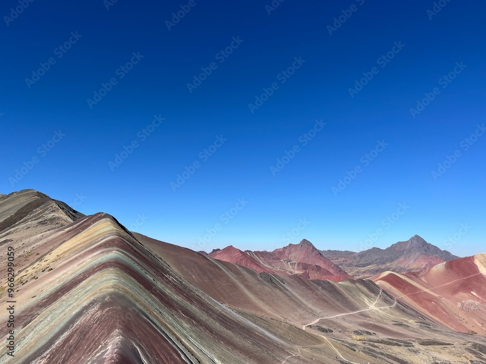 Naklejka premium Rainbow mountain in Peru