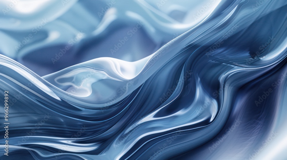 Abstract Blue Liquid Swirls Abstract Blue Liquid Swirls