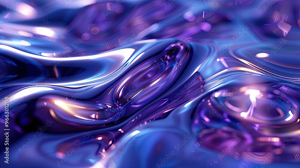 The image is a close up of a purple liquid with a shiny, reflective surface The image is a close up of a purple liquid with a shiny, reflective surface