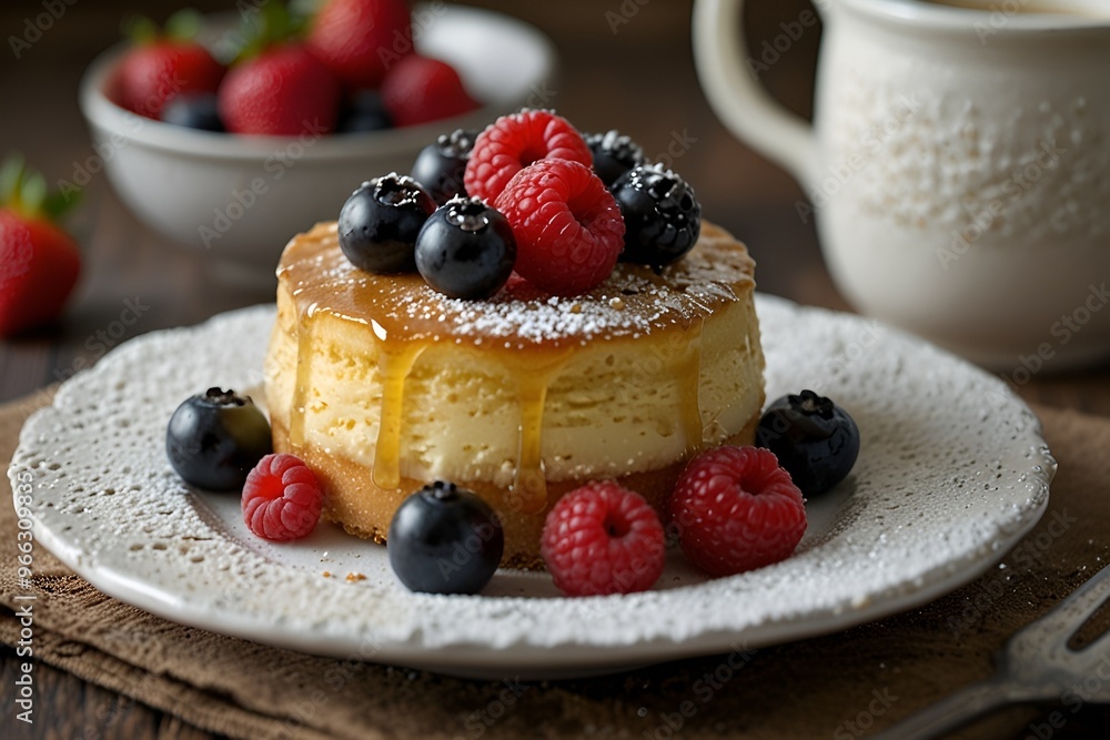 A piece of flan cake A piece of flan cake