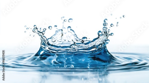 blue water splash