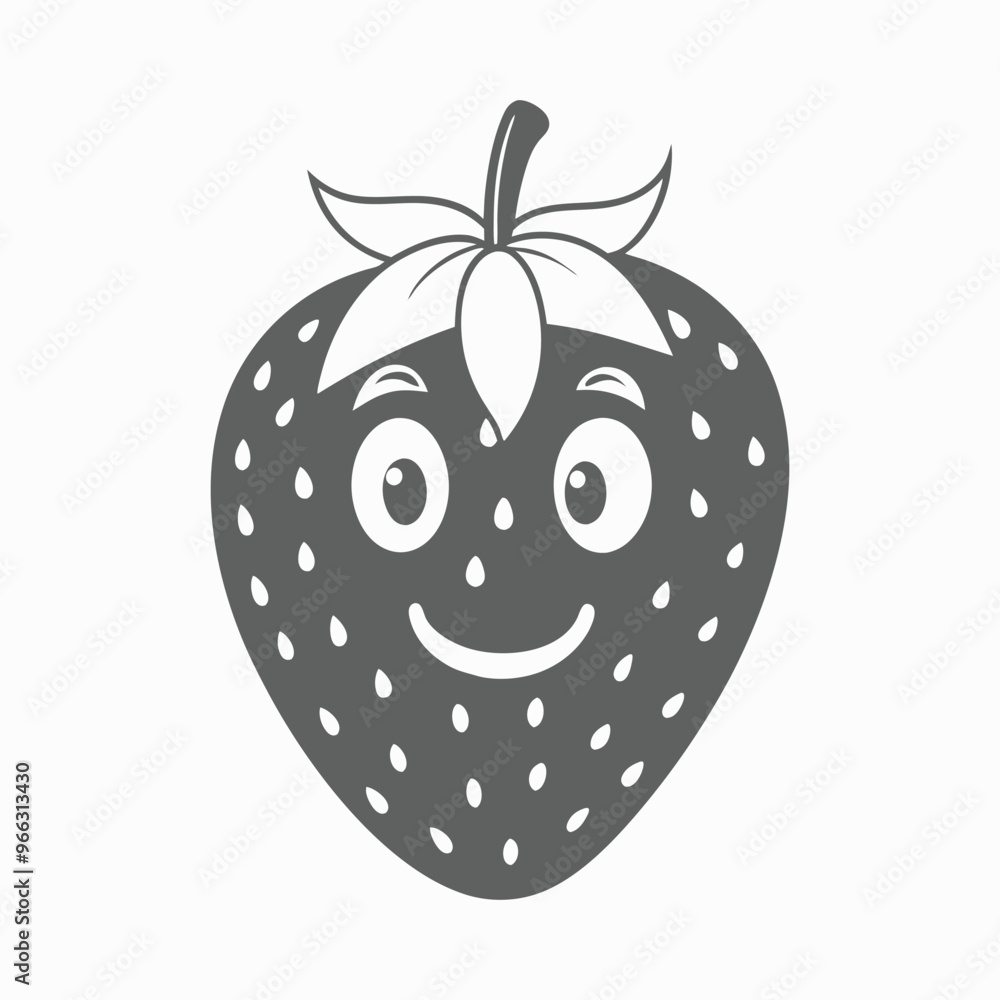 Obraz premium free vector strawberry icon symbol design 