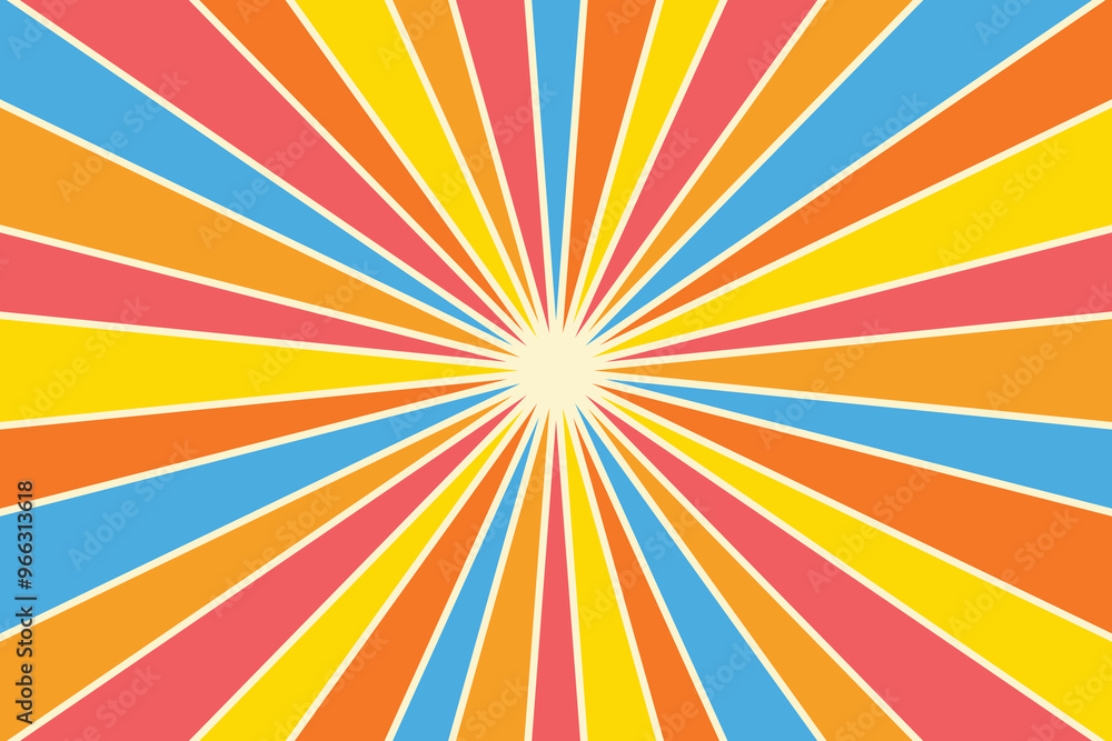 Retro sun background. Abstract summer pattern. Vector illustration Retro sun background. Abstract summer pattern. Vector illustration