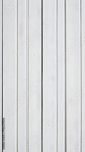 A detailed image of a white wood plank wall, emphasizing the smooth finish and subtle shadows created by soft overhead lighting,No blurriness